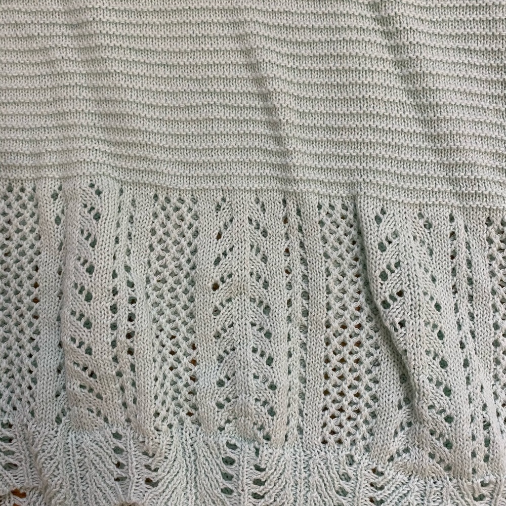 Light aqua knit sweater